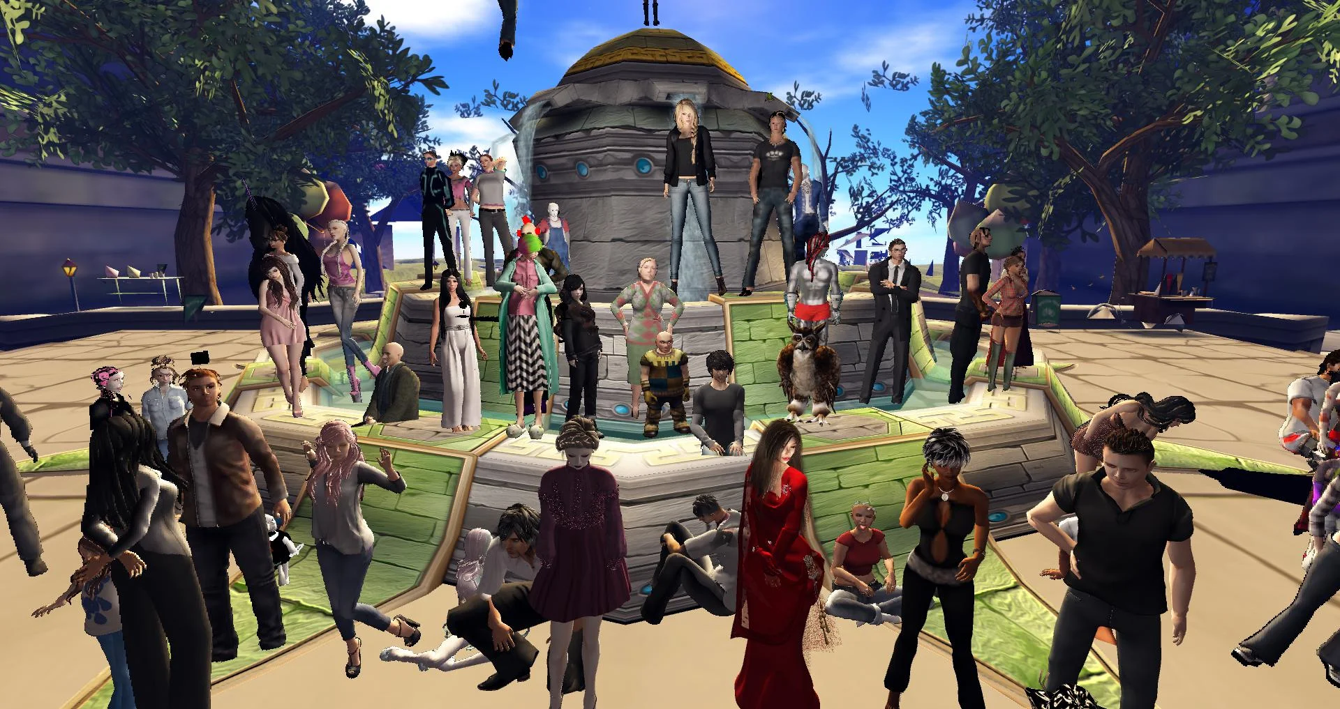 Second Life como ejemplo de mundo virtual similar al metaverso