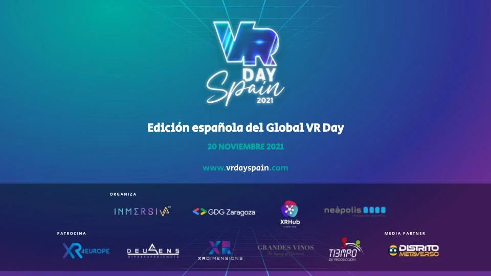 Organizadores y patrocinadores del VR Day Spain 2021