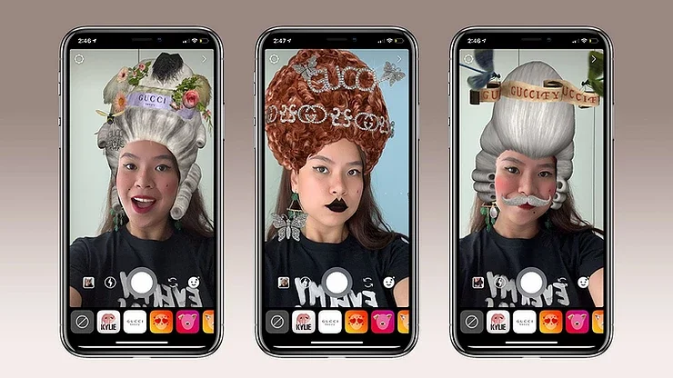 filtros de realidad aumentada para Instagram de Gucci