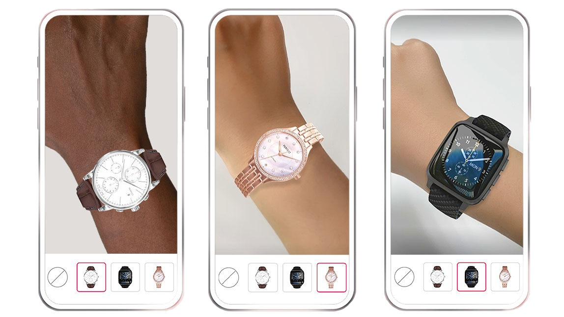 App de realidad aumentada para probar virtualmente productos de lujo como un reloj