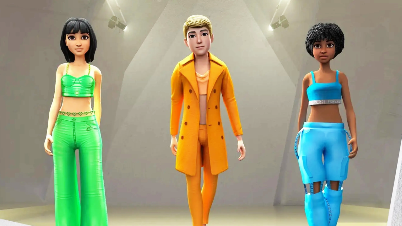 Avatares virtuales 3D usados para mostrar colecciones de ropa digital