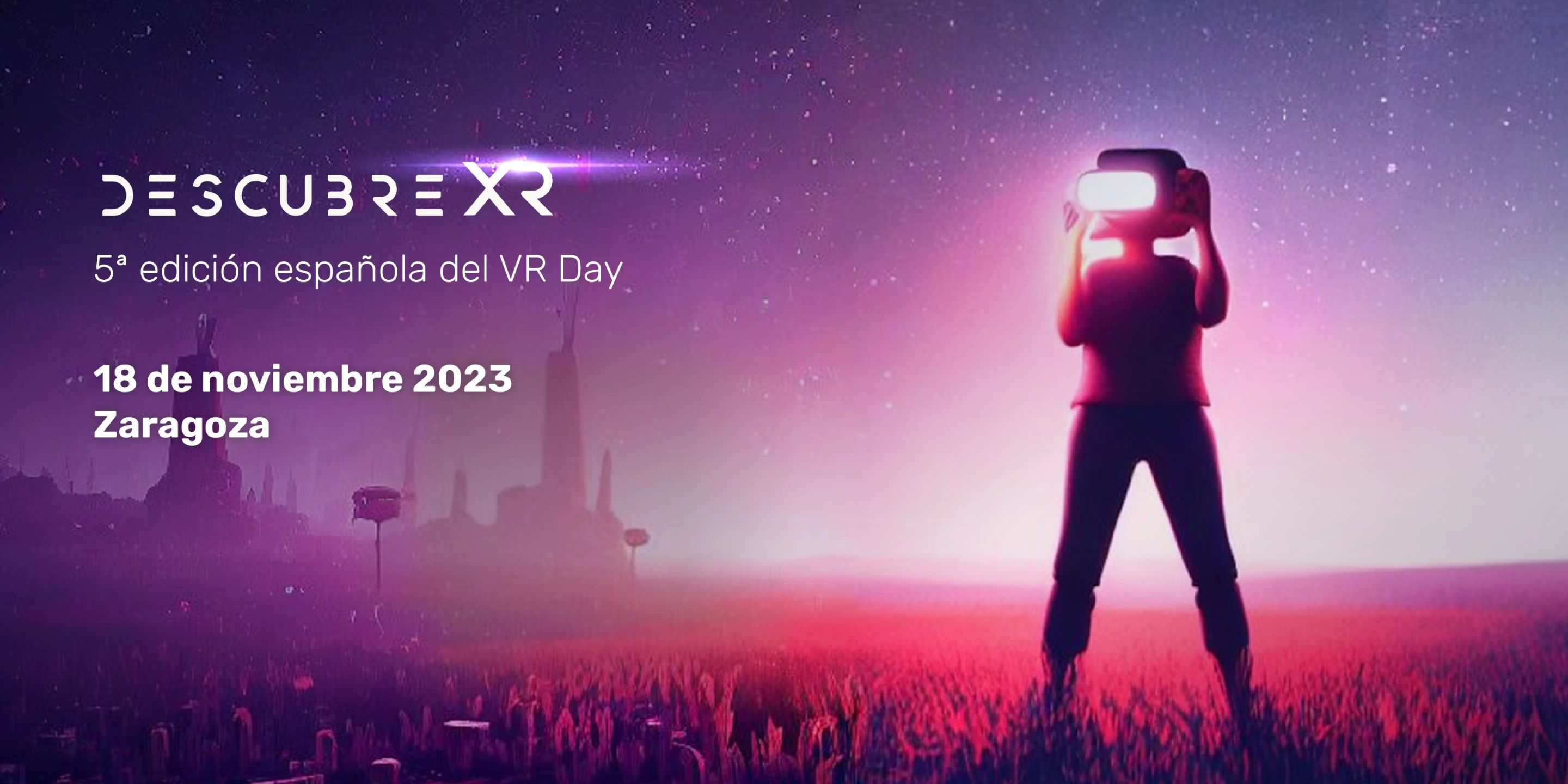 Poster of DescubreXR, the fifth edition of VR Day Spain