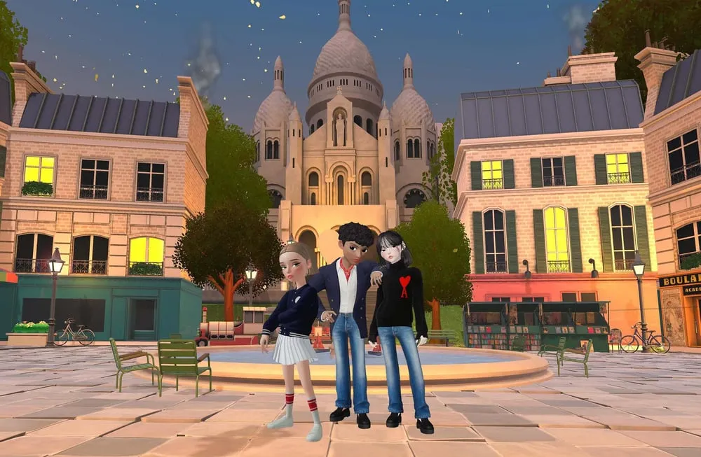 Visual aesthetics of the virtual environment and Zepeto avatars