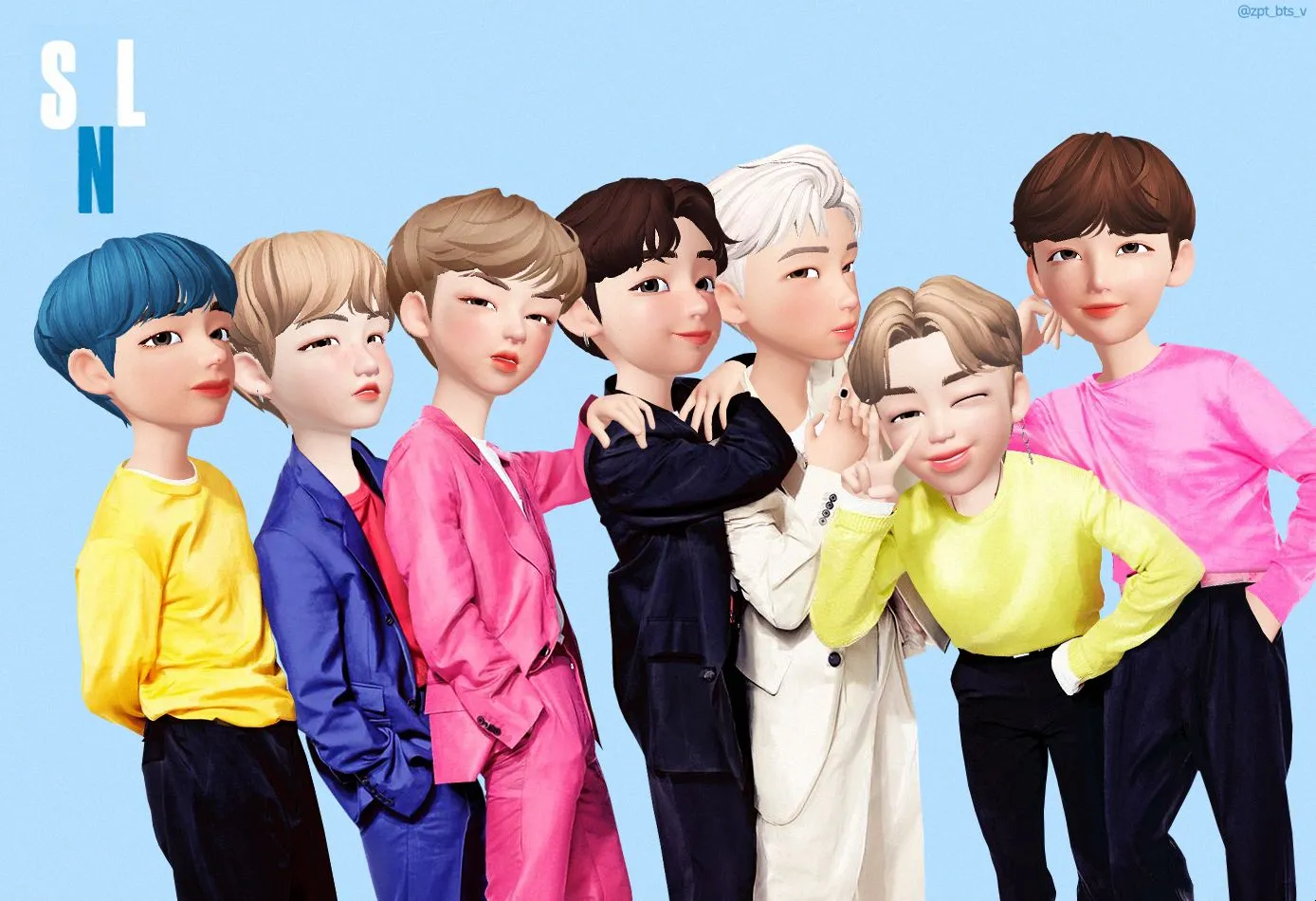 Avatares virtuales de BTS en Zepeto