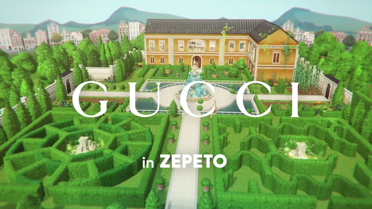 Gucci's virtual environment at Zepeto