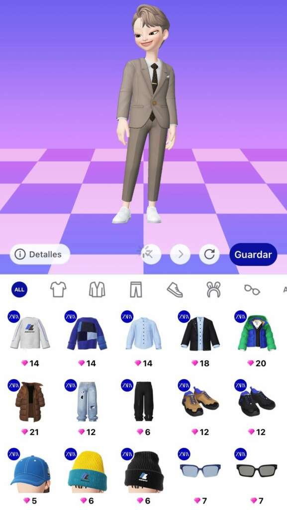 Personalización de avatares virtuales en Zepeto