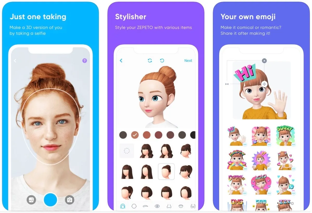 Proceso de creación de un avatar virtual de Zepeto