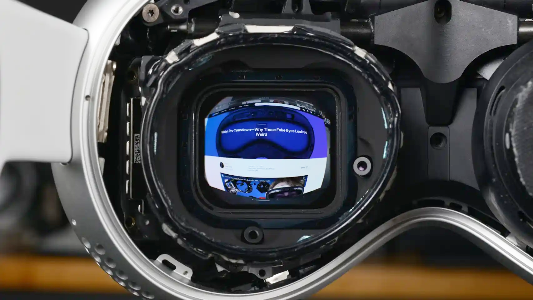 Image showing the composition of the Apple Vision Pro