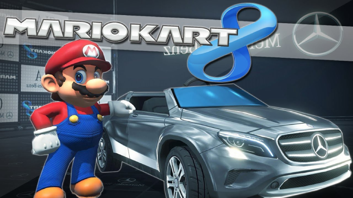 example of gaming marketing with mercedes benz and mario kart