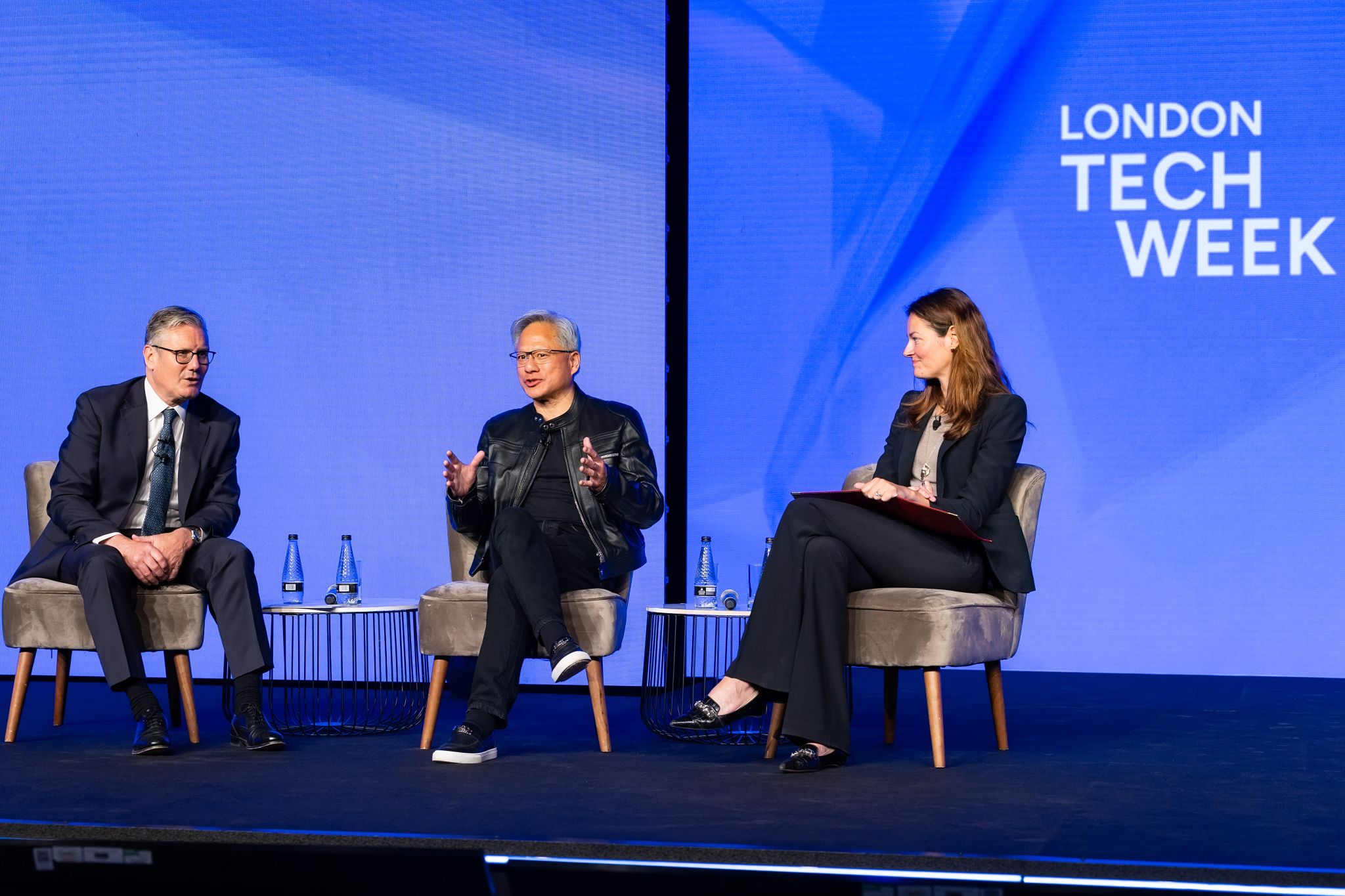 NVIDIA CEO, Jensen Huang, speaking at London Tech Week
