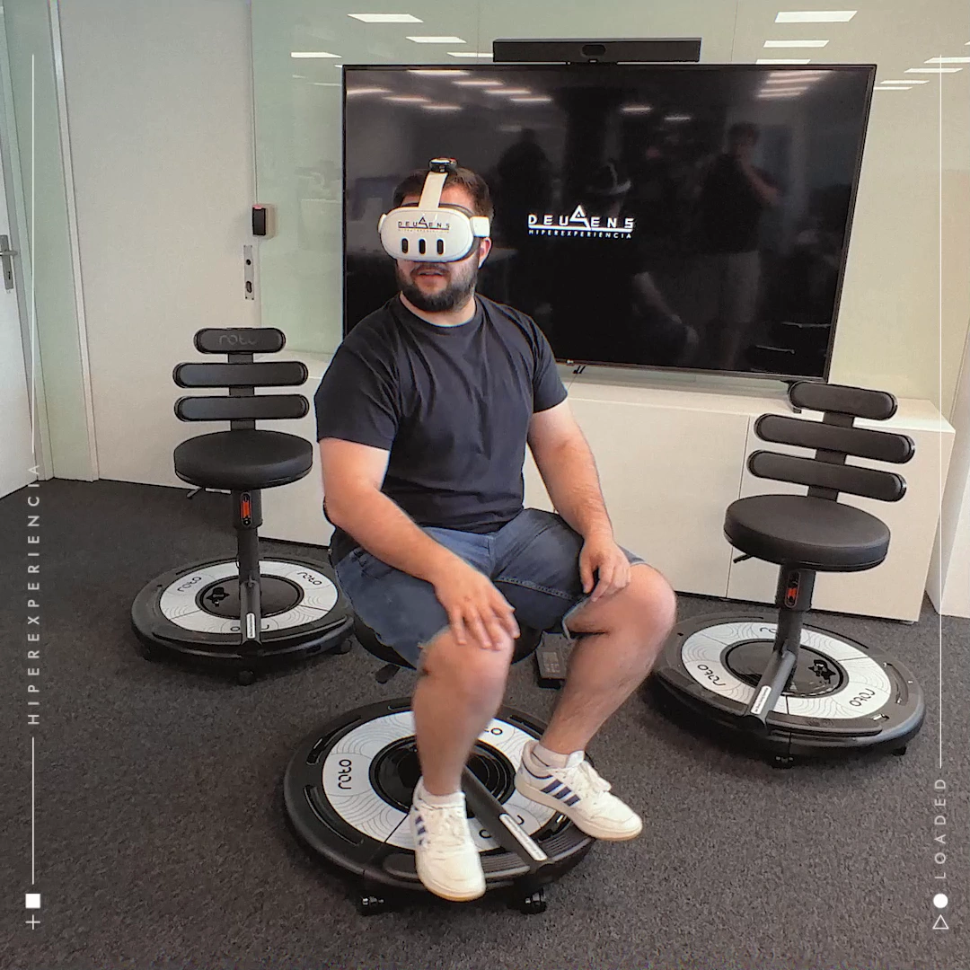 Use of the Roto VR chair by DeuSens