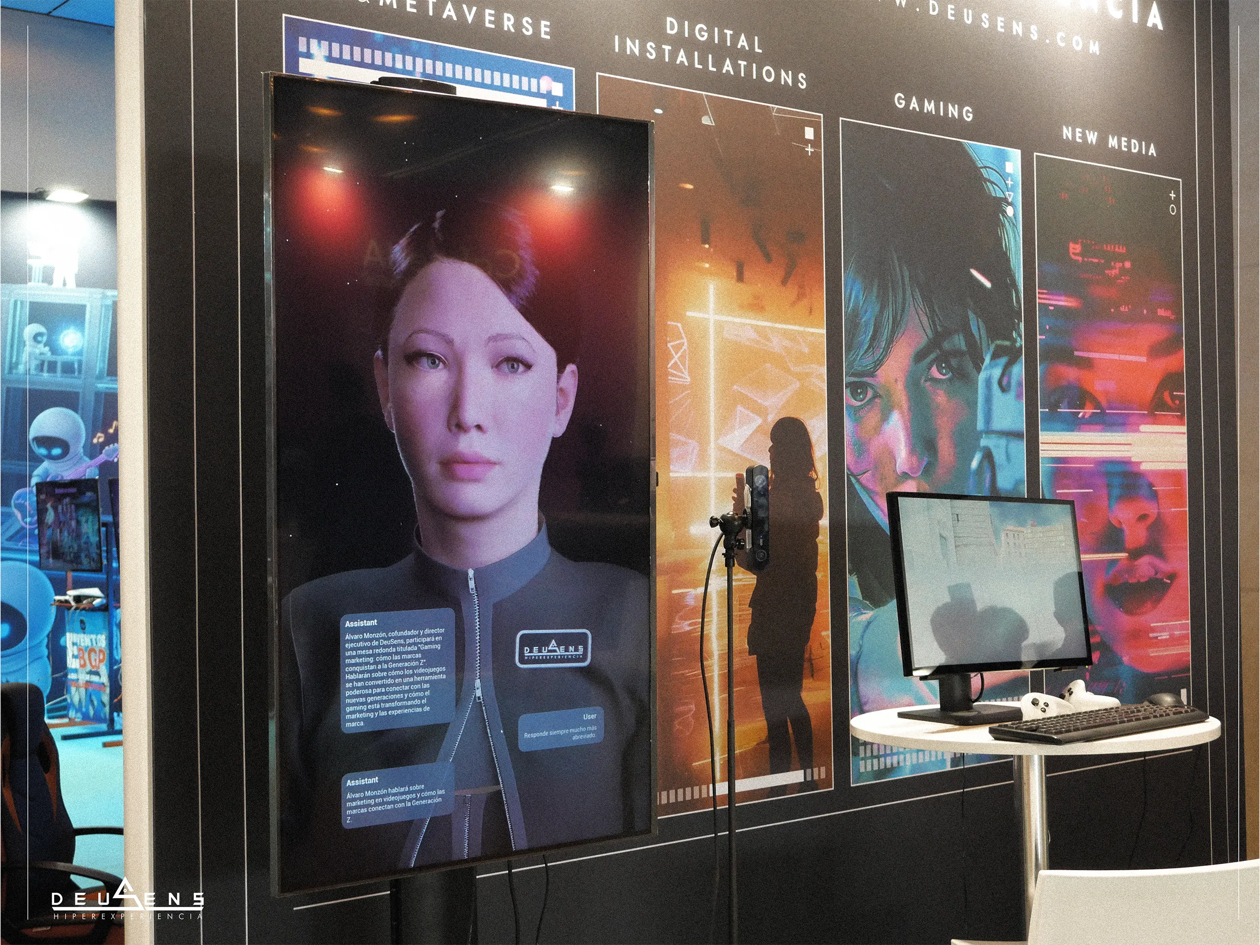 DeuSens team at the stand during The Wave Tech Congress 2026