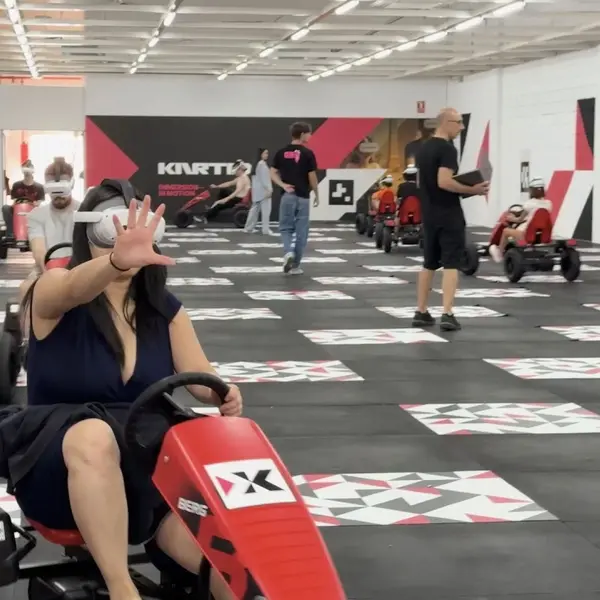 Gamified pedal kart