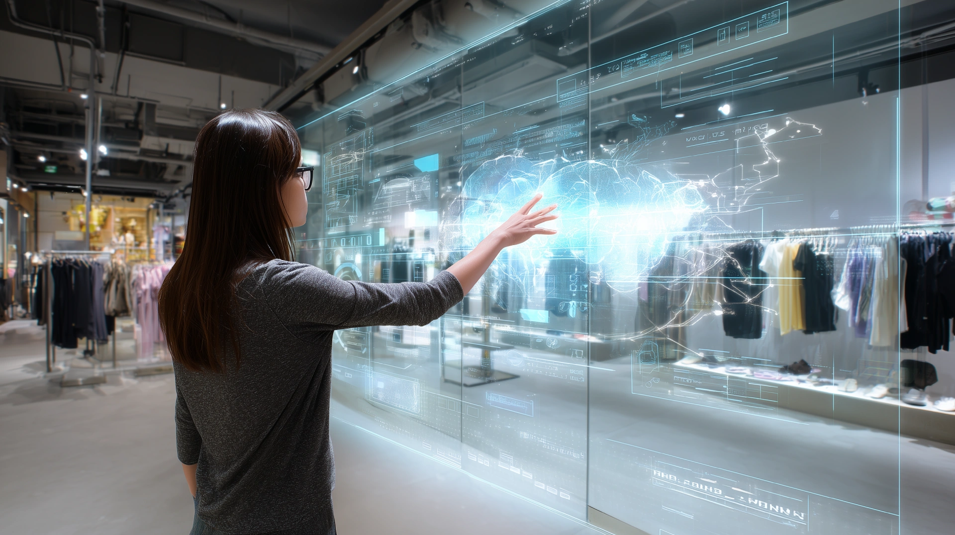 Smart in-store display that adapts its content to the customer's profile using Spatial Computing.