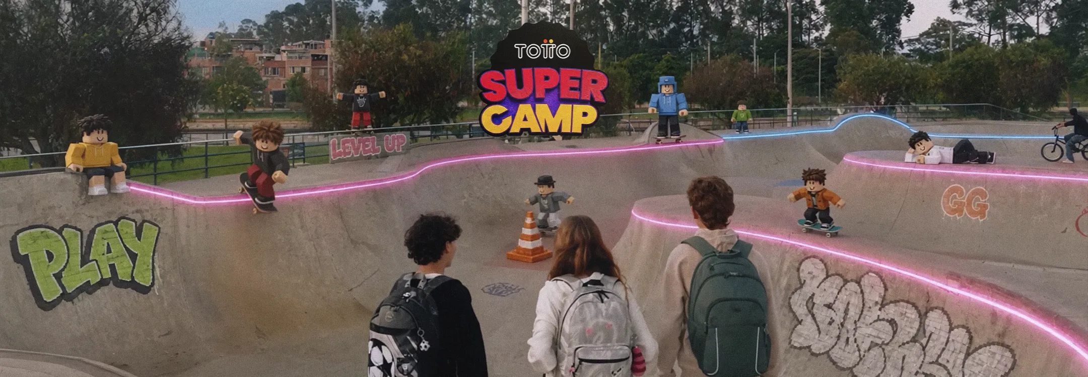 Totto Super Camp, experiencia Roblox de la campaña Back to School